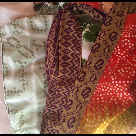 XS-XXL Vintage Long Boho Wrap-Skirt (Hand Sewn) - Picture 10 of 12